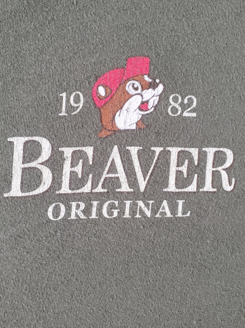 Bucees Gray Tee-shirt with Graphic Beaver Logo - Sz M